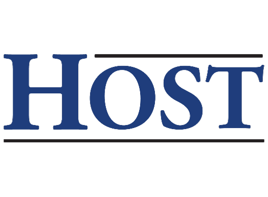 Logo text reading: HOST.