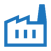 Line icon of a factory.